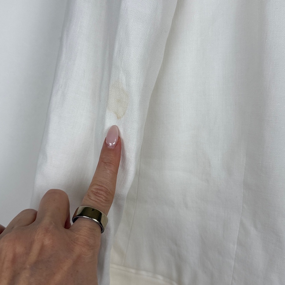 ALC Donovan Linen Blend Lined White Blazer Jacket Size 4 NWT - Picture 8 of 14